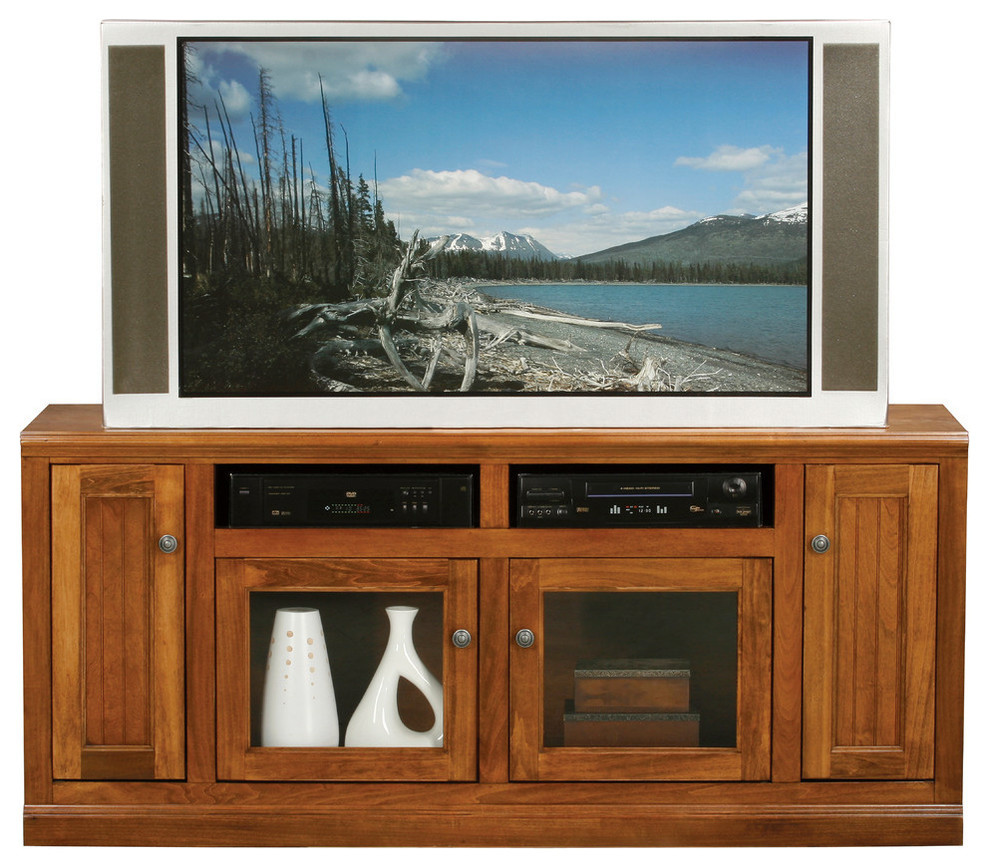 Eagle Furniture 66 quotCoastal Thin Tall Entertainment Console   Farmhouse   Entertainment Centers And Tv Stands   by Eagle Furniture  Houzz