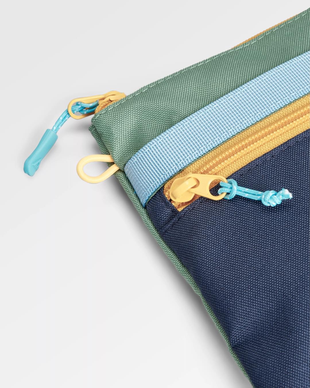 Essentials Recycled Pouch - Green/Blue/Navy