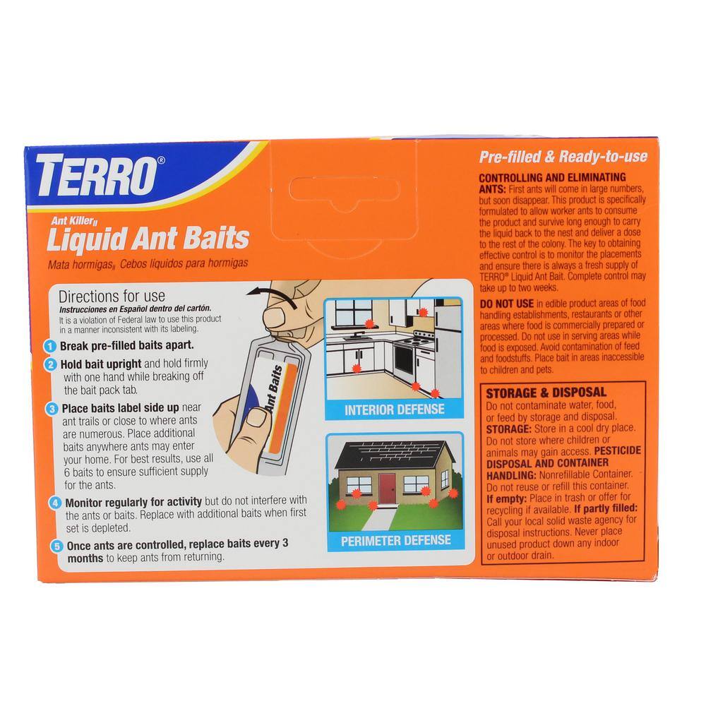 TERRO Indoor Liquid Ant Killer Baits (6-Count) T300