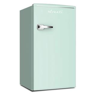 Avanti Retro Series 3.1 cu. ft. Compact Mini Fridge with Freezer in Seafoam Green RMRS31X7G-IS