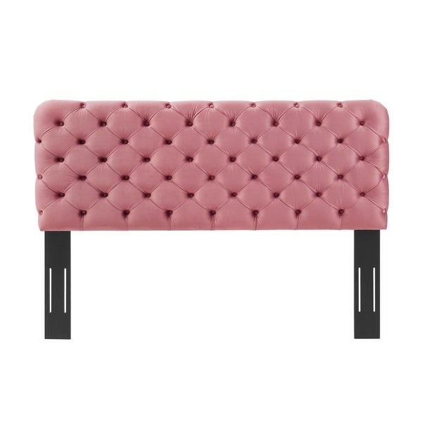 Lizzy Tufted Twin Performance Velvet Headboard - - 32028752