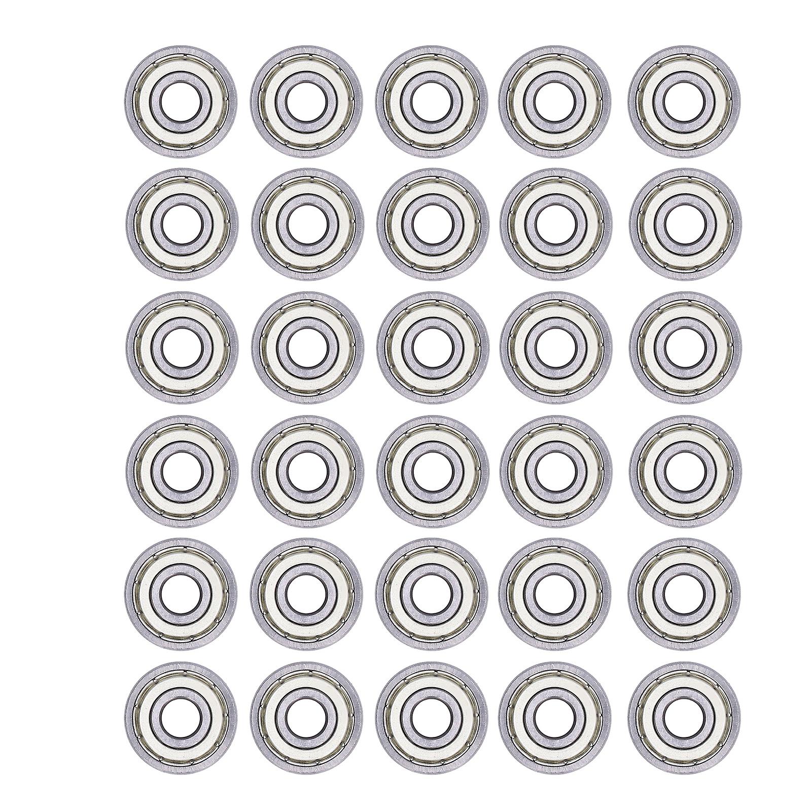 20pcs Miniature Ball Bearings Lightweight Iron Sealed Deep Groove Bearing Radial And Axial Load624