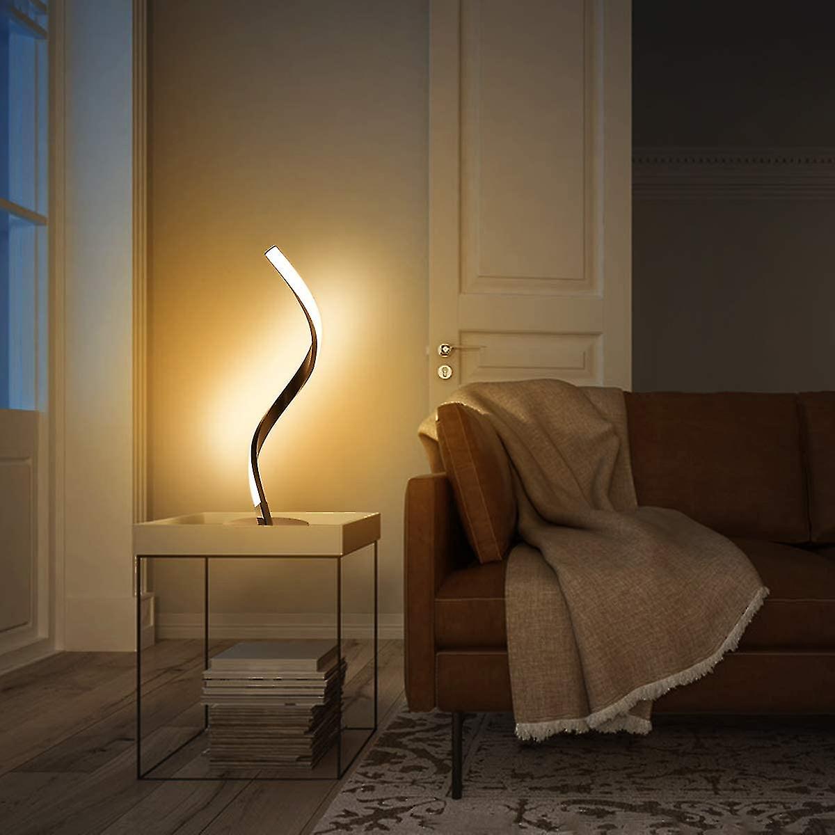 Bedroom Living Room Office Spiral Led Desk Lamp 6w 3000k Warm White Bedside Lamp Bedside Lamp