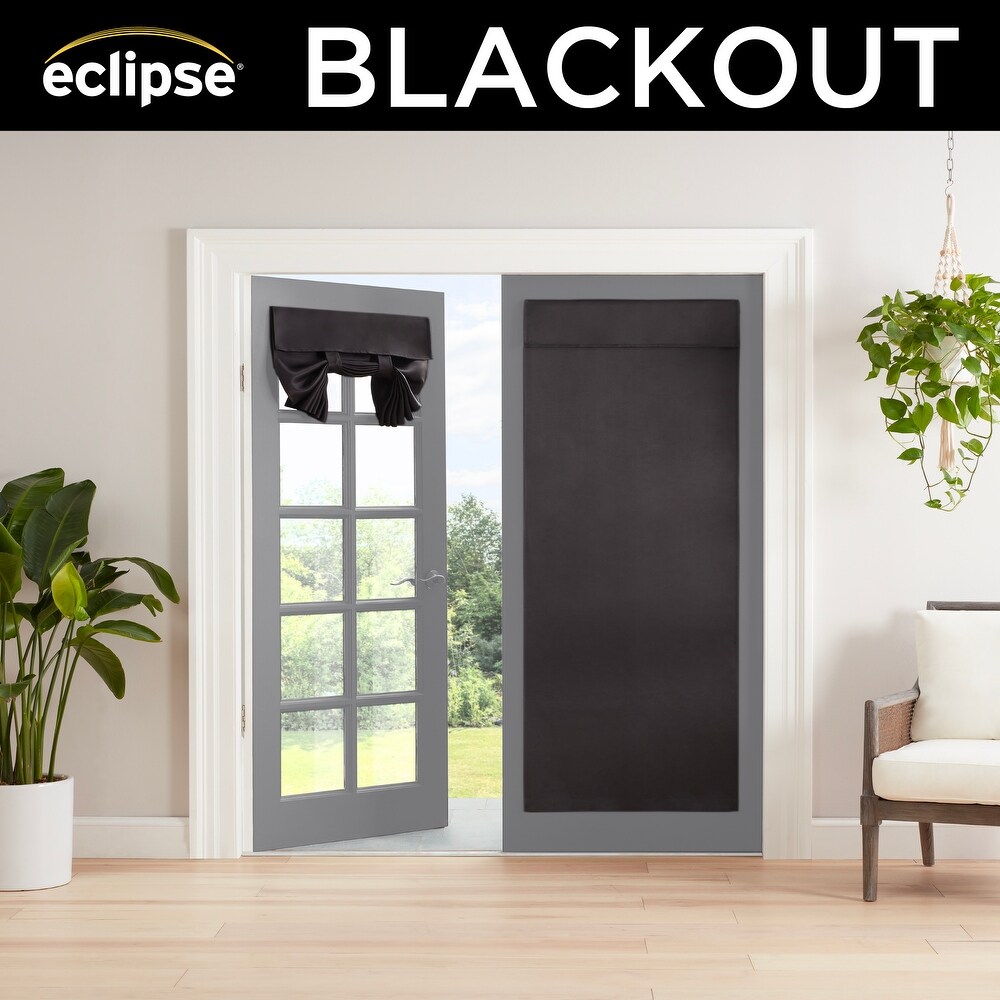 Eclipse Braylon Solid Blackout French Door Panel