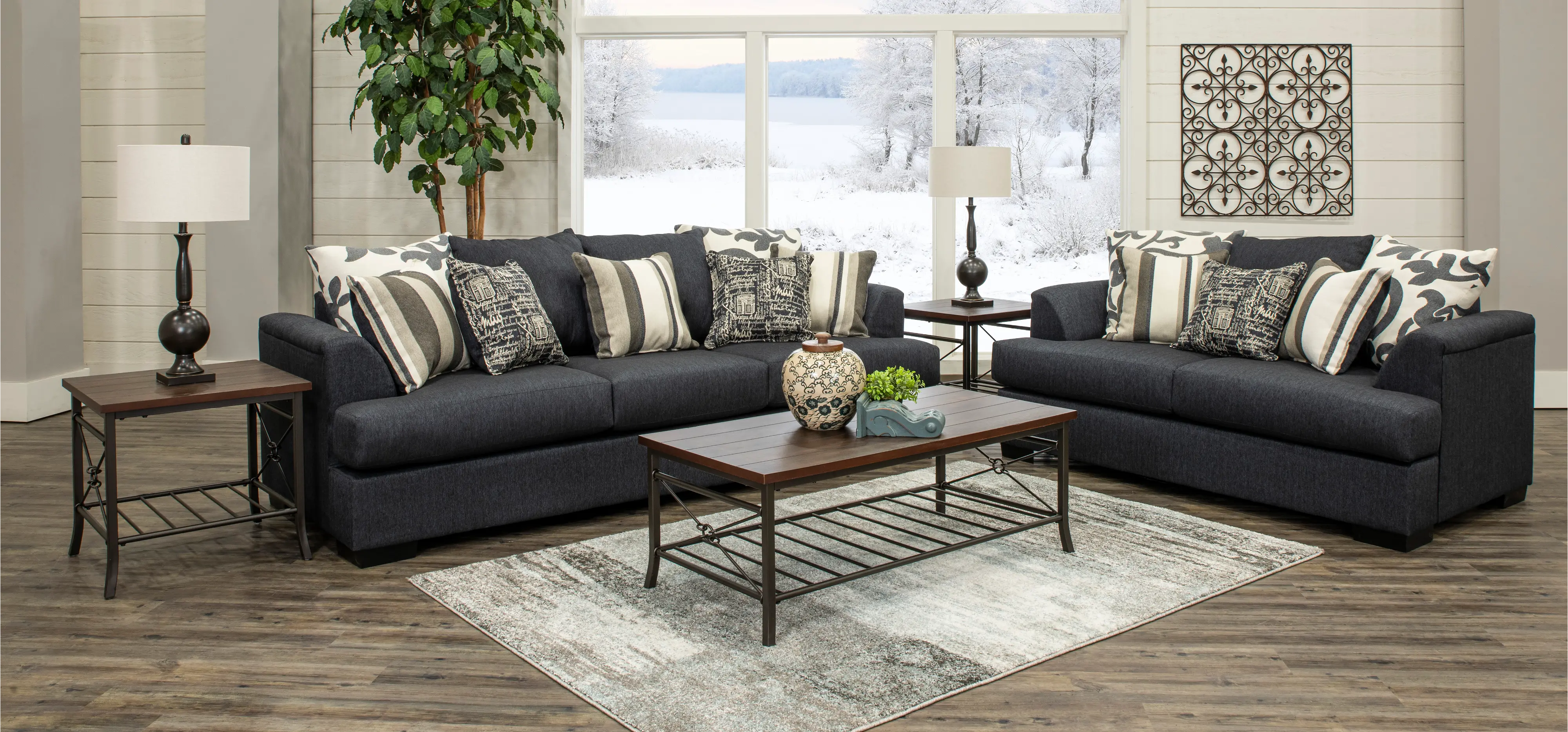 Passport Blue Loveseat