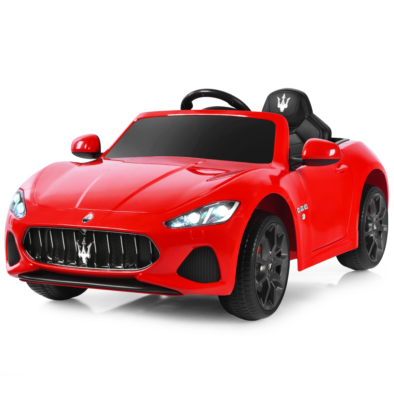 Costzon Ride on Car, 12V Licensed Maserati GranCabio Battery Powered Vehicle w/ Remote Control