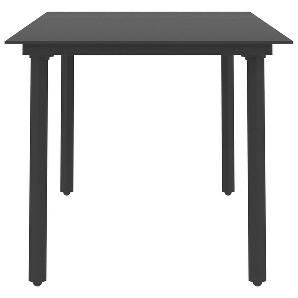 vidaXL Patio Dining Table Black 59.1