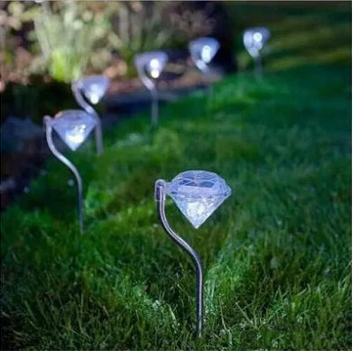 Set Of 4 Solar Led Garden Lights In Stainless Steel - For The Home The Yard The Lawn - Waterproof - Garden Decoration