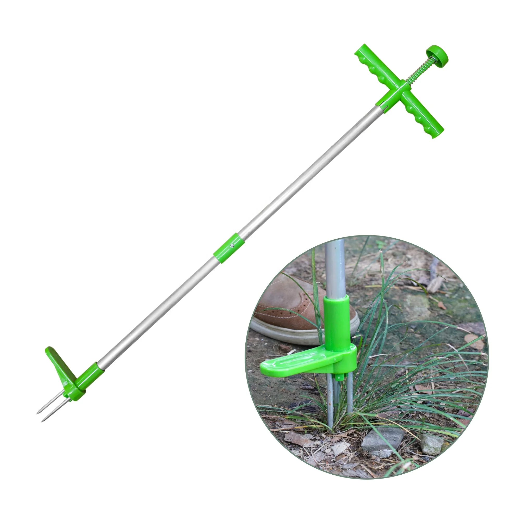 EASTOMMY ET 580161 EASTOMMY ET 580161 Weed Stand Up Root Removal Tools Garden Weeding Tools Green portable