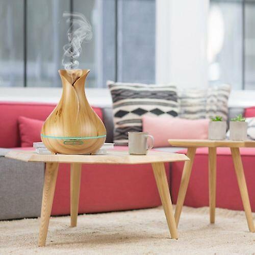 400ml Essential Oil Aroma Diffuser Wood Grain Humidifier Aromatherapy Air Mist A