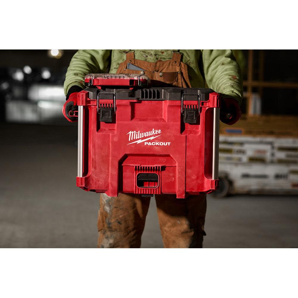 Milwaukee PACKOUT XL Tool Box 2 Drawer Tool Box Dolly Bundle 48-22-8429-8442-8410 from Milwaukee