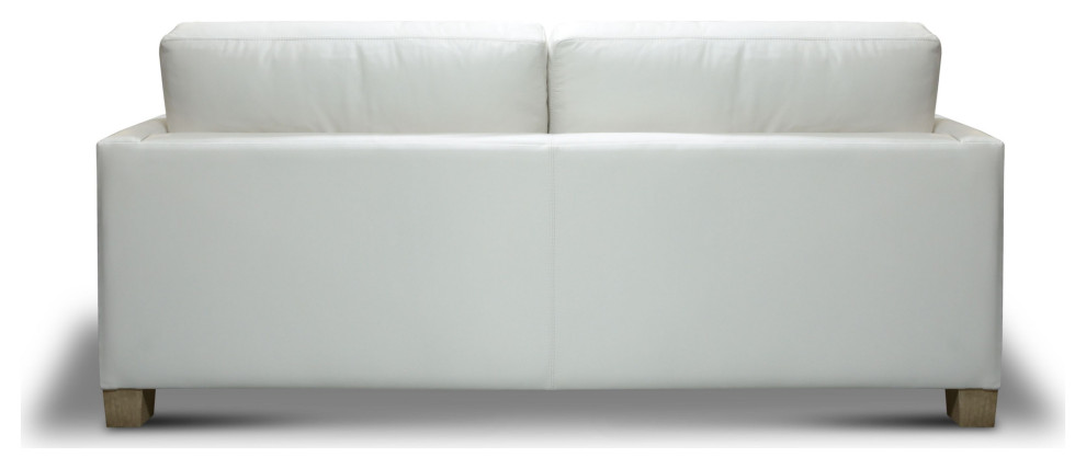 Galaxy 100% Top Grain Leather Modern Loveseat Sofa   Contemporary   Loveseats   by Hello Sofa Home  Houzz