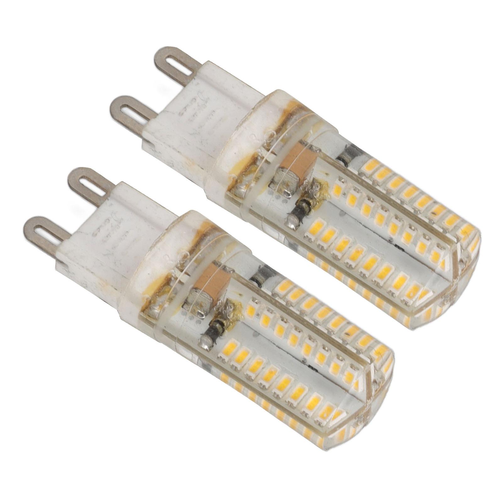 2pcs G9 LED Bulbs Professional 64LEDs High Brightness Ceramics Light Bulbs for Chandelier Lighting 3W AC110V