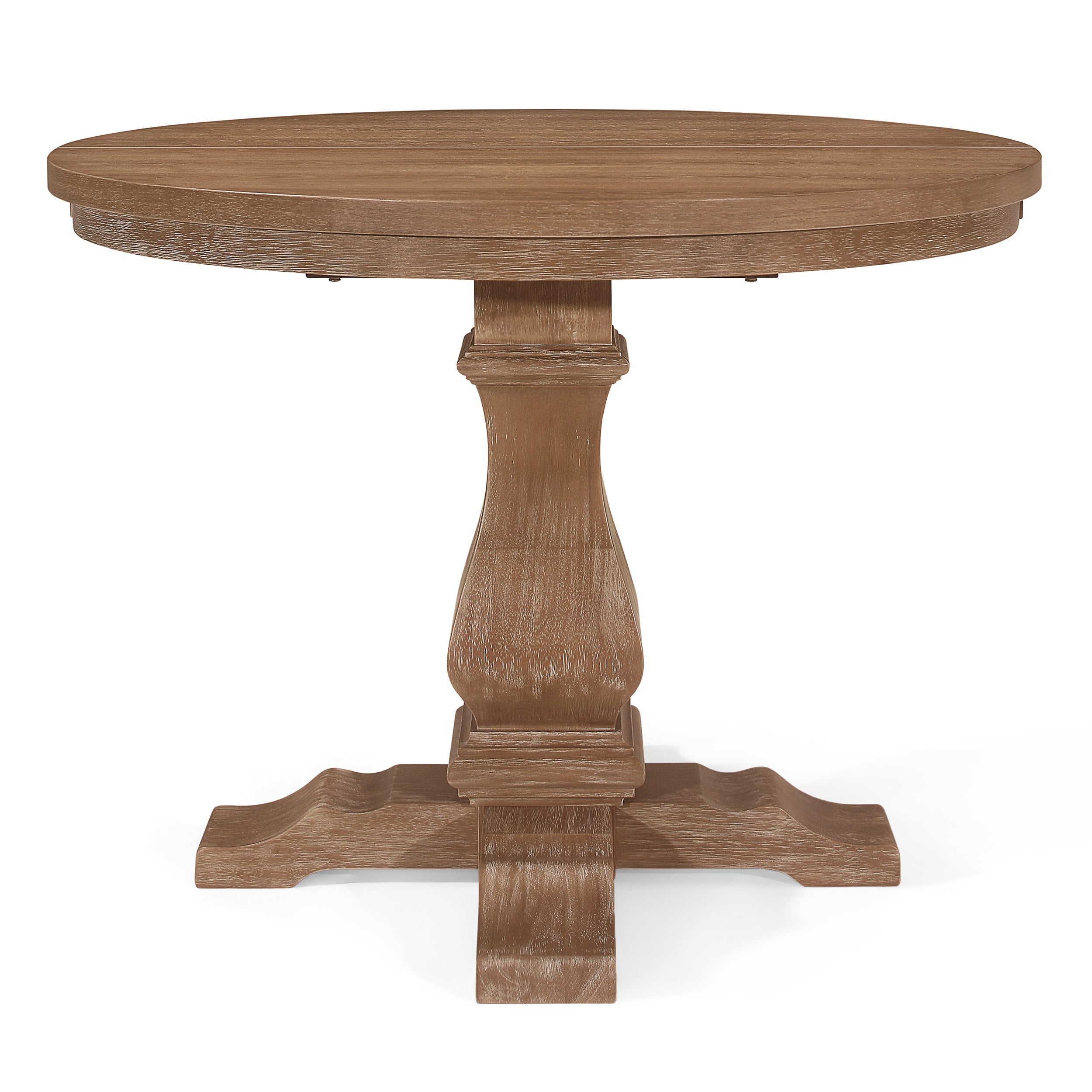 Judith Rustic Wood Expandable Oval Dining Table