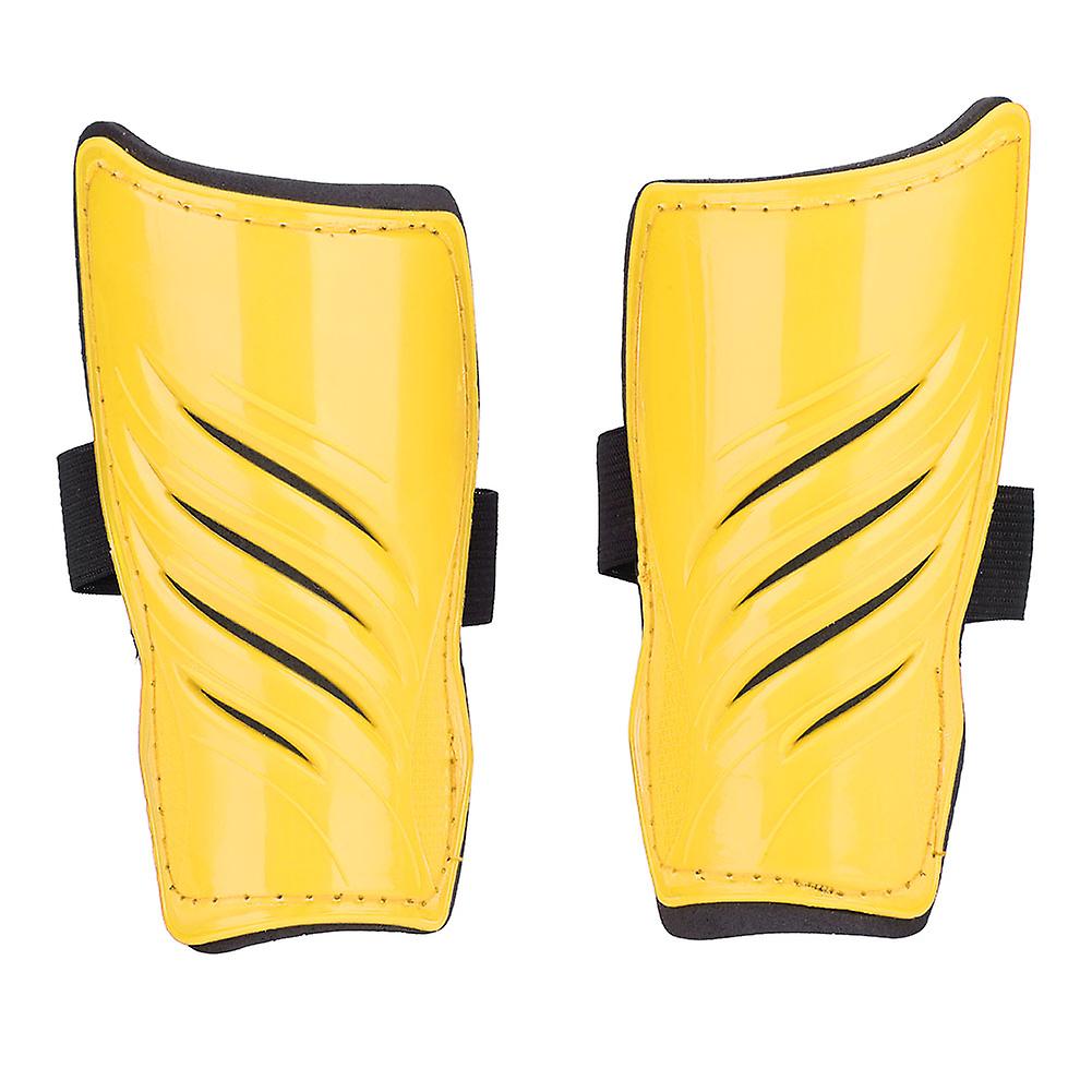 1 Pair Child Football Sports Shinguards Kids Soccer Ball Shin Guards Legs Protector Yellow