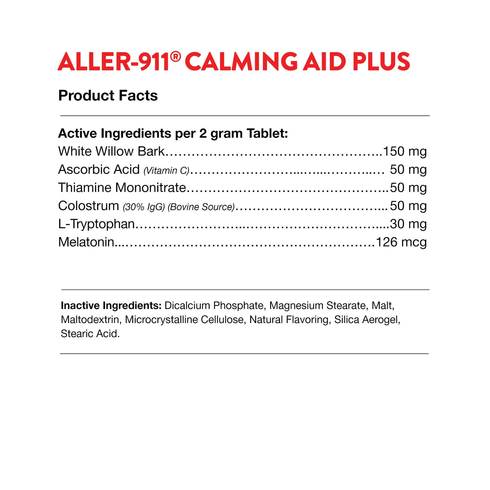 NaturVet Aller911 Calming Aid Plus Allergy Aid Chewable Tabs for Dogs