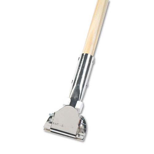 Boardwalk Clip-On Dust Mop Handle | Lacquered Wood， Swivel Head， 1