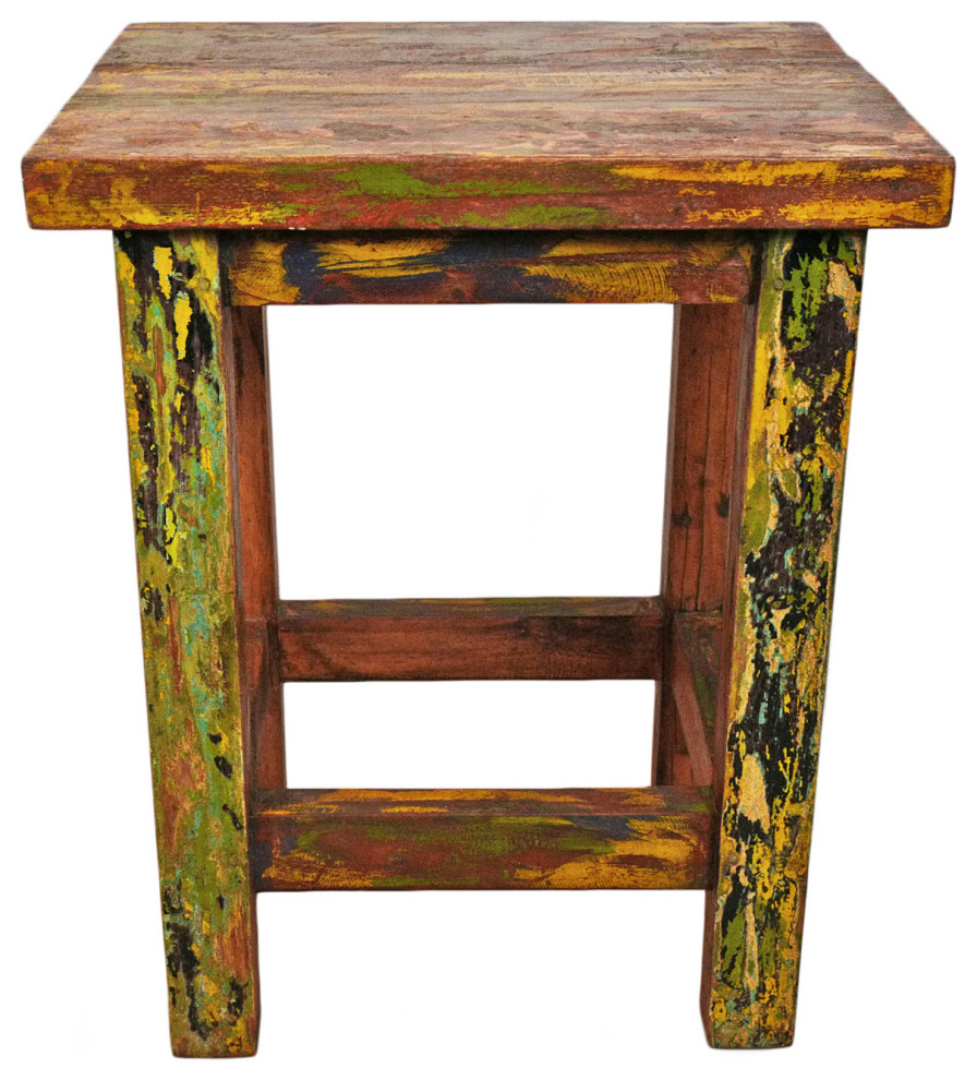 Salvaged Boat Wood Table 1   Rustic   Side Tables And End Tables   by Design Mix Furniture  Houzz