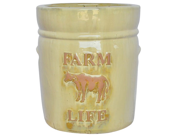 Michael Carr 11.4 inch Cow Planter 2855-4C