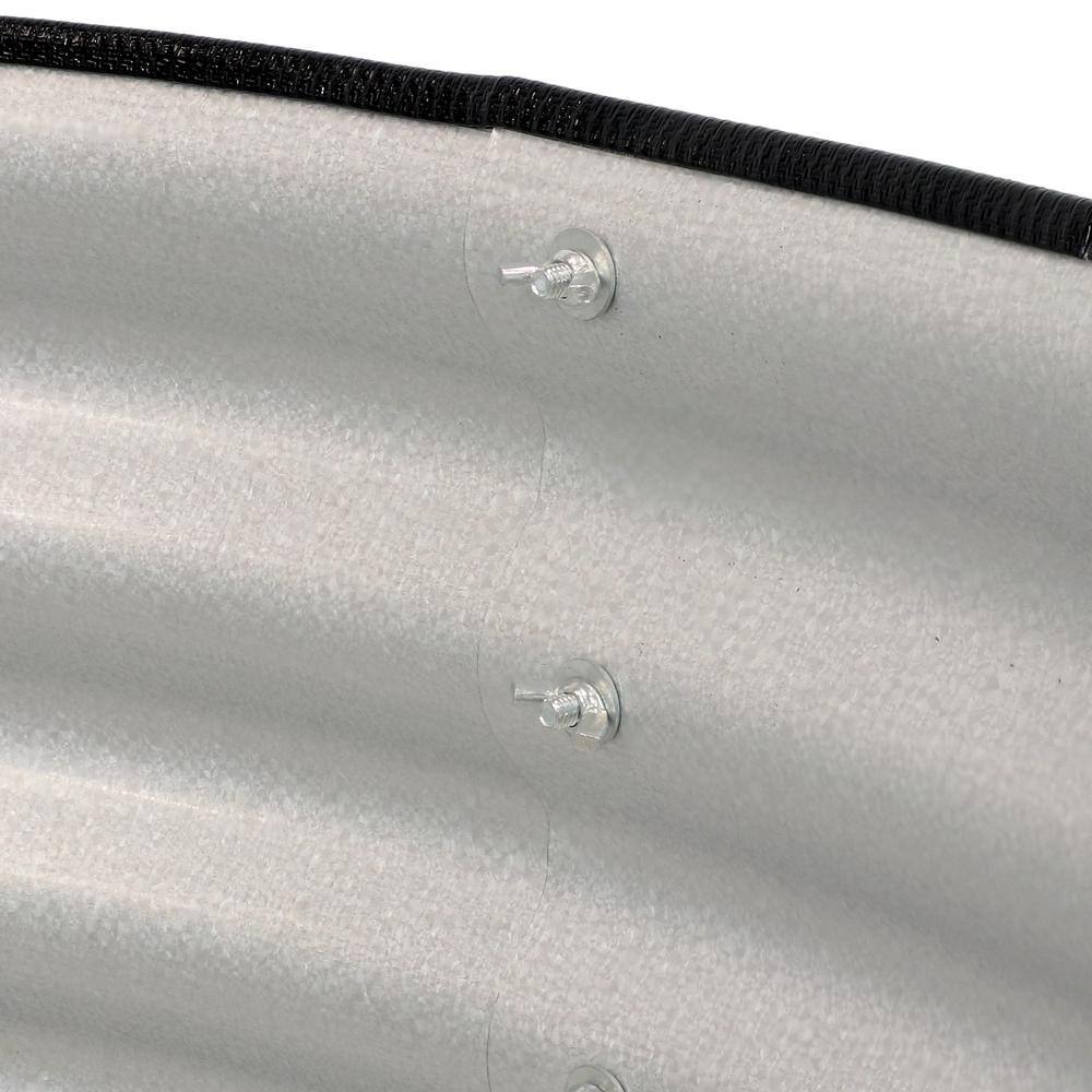 Sunnydaze Decor Sunnydaze 36 in. (91.44 cm) Round Galvalume Steel Raised Garden Bed - Silver HST-945