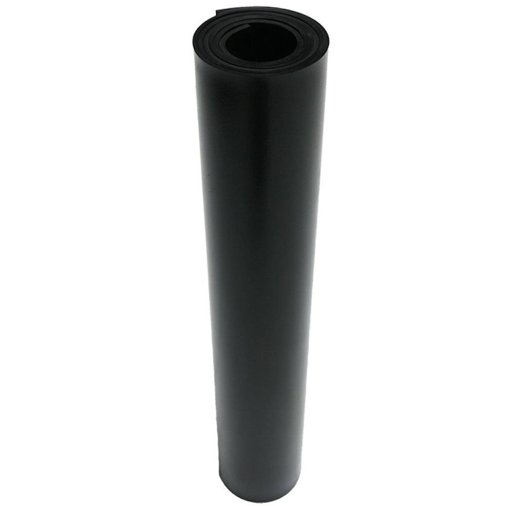 Rubber-Cal EPDM 316 in. x 36 in. x 288 in. Commercial Grade 60A Rubber Sheet - Black 20-109-0187-36-288