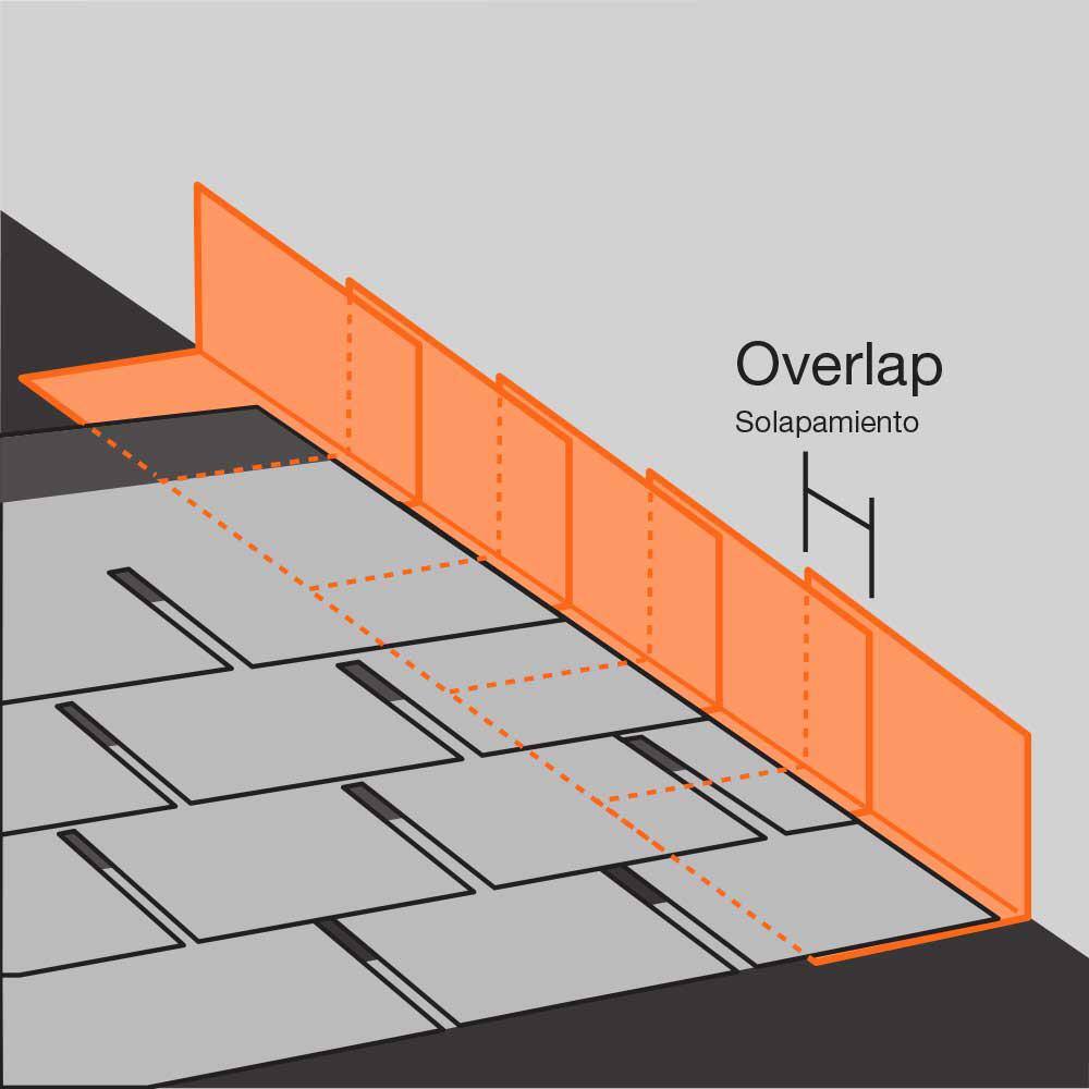 Gibraltar Building Products 8 in. x 8 in. Galvanized Steel Formed Flashing Shingle 4X4X8GALVBL-50