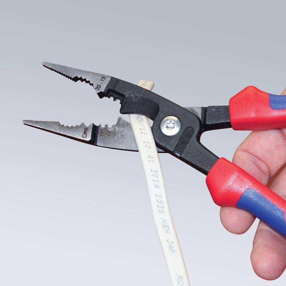 KNIPEX 8 in. Electrical Installation Comfort Grip Pliers 13 82 8