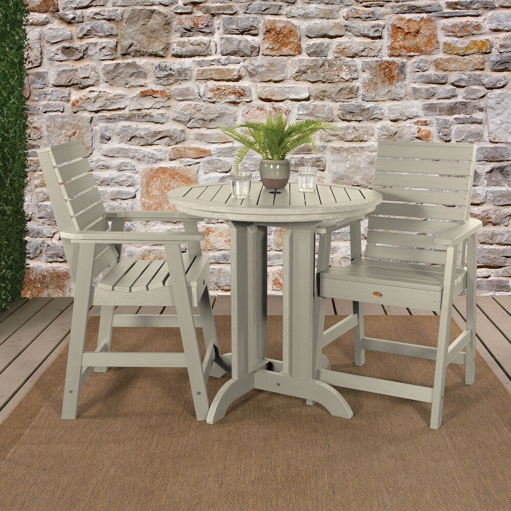 Weatherly 3 piece Outdoor Dining Set   36\