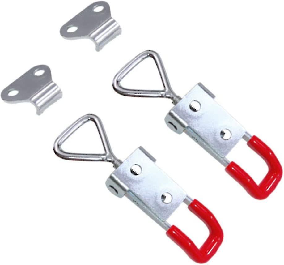 4 Pieces Adjustable Toggle Latch Toggle Latch Adjustable Clamp Latch Wardrobe Quick Release Hook Metal Adjustable Toggle Latch For Equipment Fastening