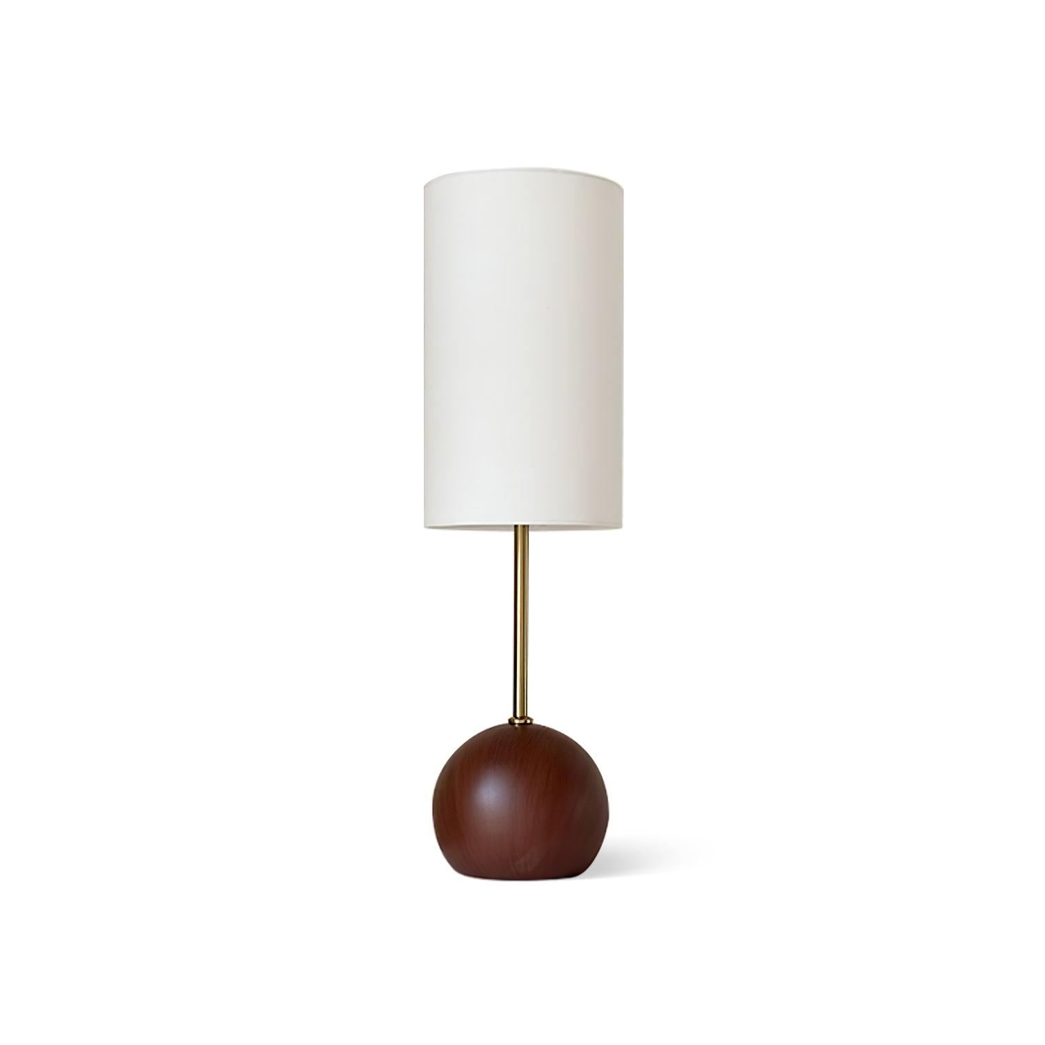 Orbis Wooden Sphere Table Lamp