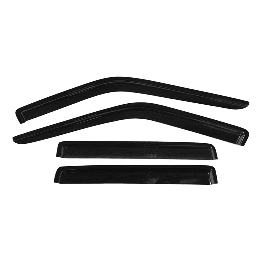 Ikon Motorsports Window Visor Deflector Fit 93-98 Jeep Grand Cherokee Acrylic 4Pc Outside Mount 93 94 95 96 97 98