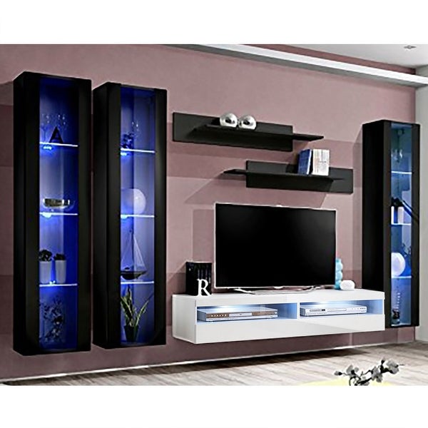 Fly CD2 35TV Wall Mounted Floating Modern Entertainment Center