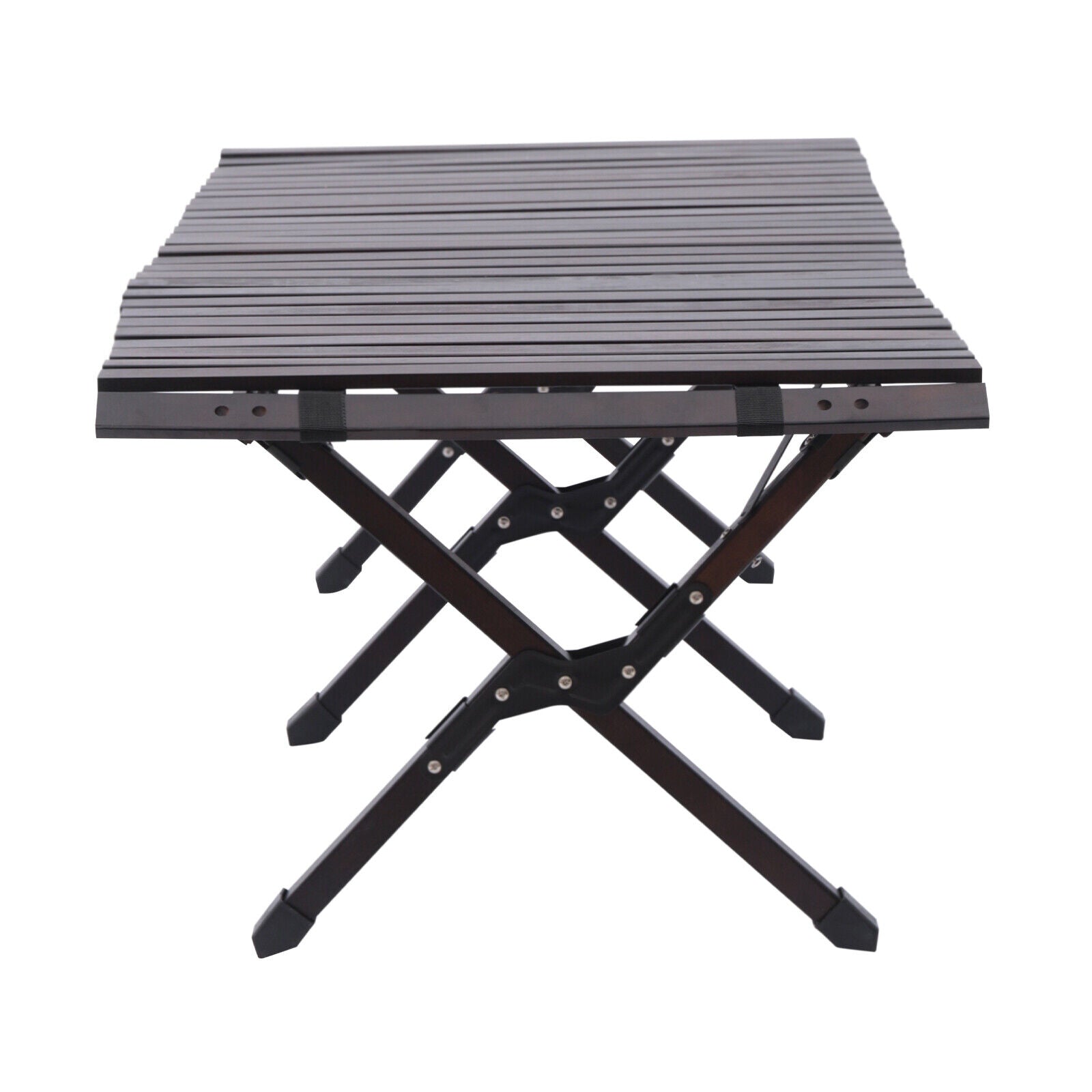 Portable Wood Picnic and Camping Foldable Table Travel Easy Assemble and Carry Outdoor Portable Folding Lightweight Camping Picnic Table Easy Assemble and Carry Anti-slip Leg Cover Folding Picnic Table