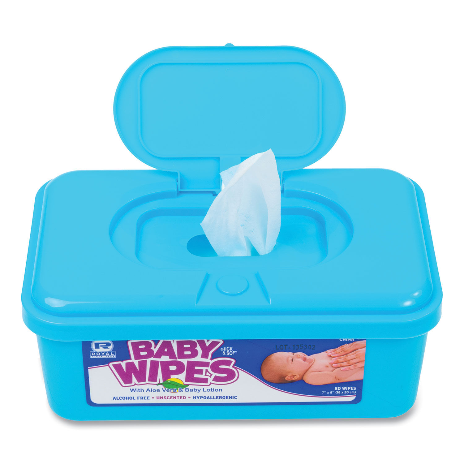 Baby Wipes Tub by AmerCareRoyalandreg; RPPRPBWU80