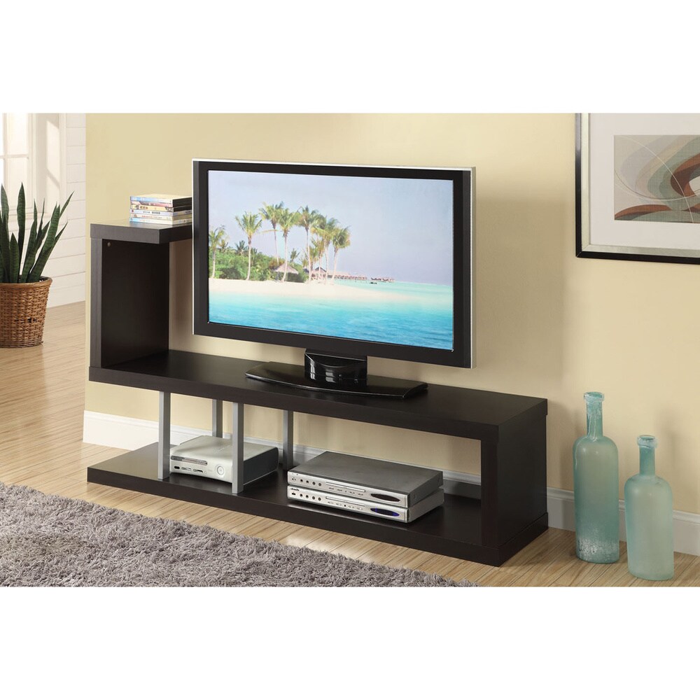 Hollow core Cappuccino TV Console