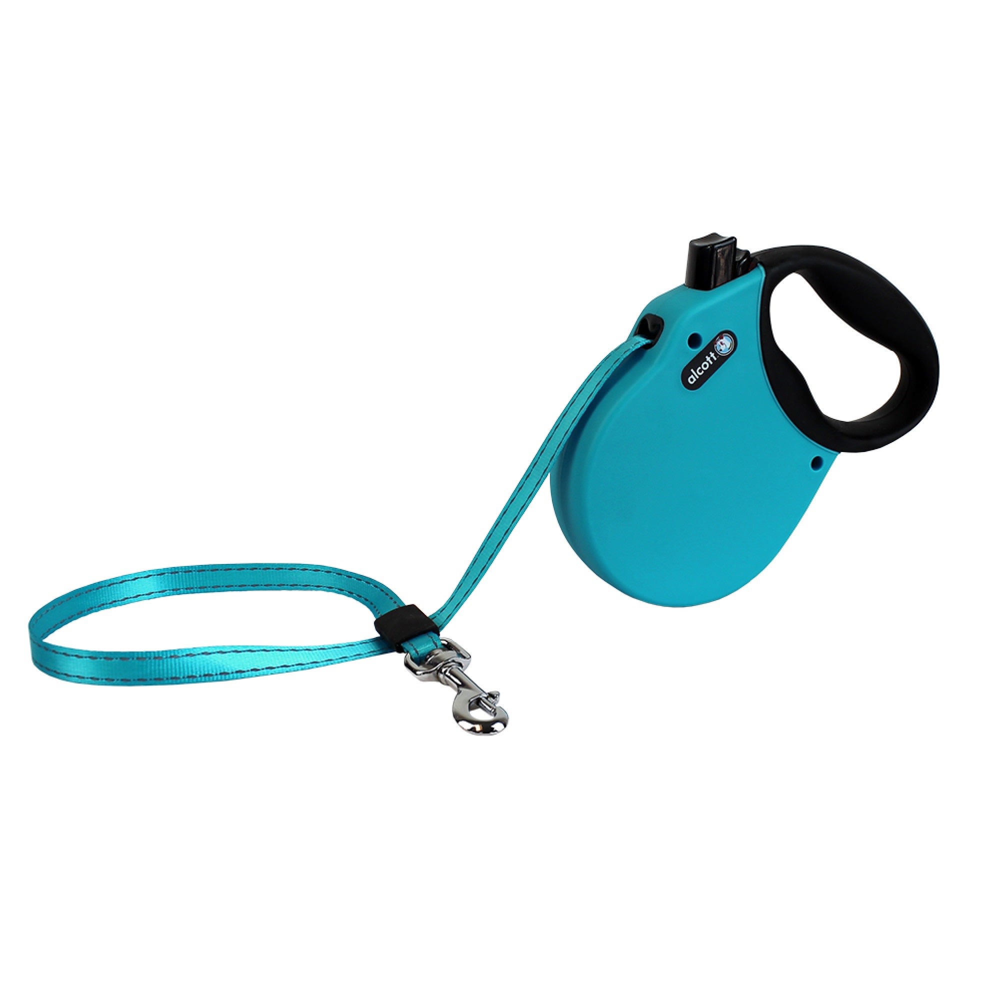 ALCOTT Blue Adventure Retractable Dog Leash for Dogs Up To 65 lbs.， 16 ft.