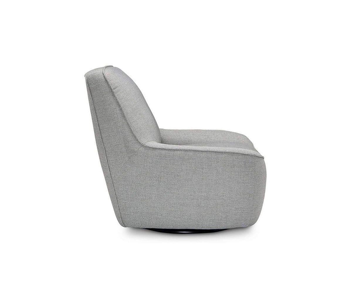 Rost Swivel Chair - Light Grey/Blue