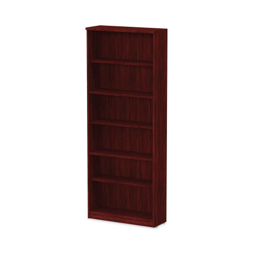 Alera Valencia Series Bookcase， Six-Shelf， 31.75w x 14d x 80.25h， Mahogany (VA638232MY)