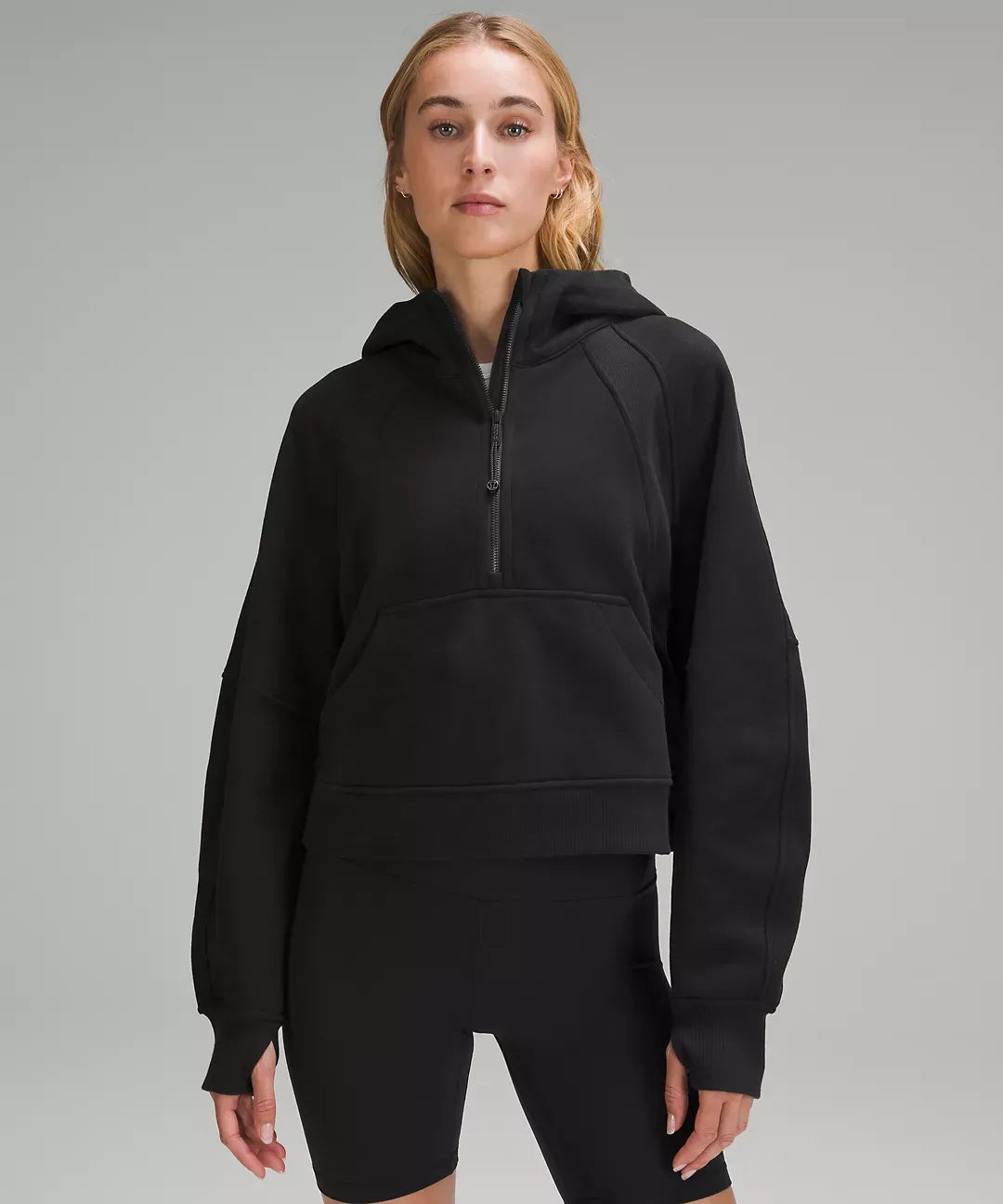 Scuba Oversized Half-Zip Hoodie