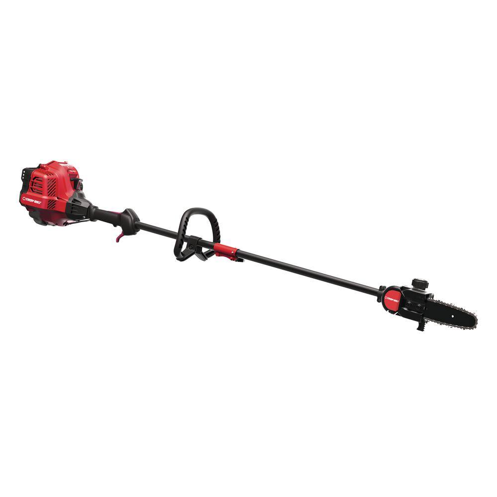 Troy-Bilt 8 in. 25cc Gas 2-Cycle Pole Saw with Automatic Chain Oiler and Attachment Capabilities TB25PS