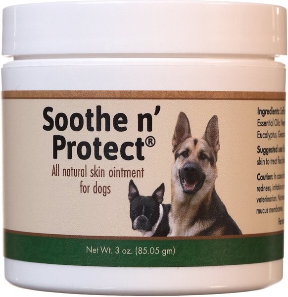 Animal Health Solutions Soothe n' Protect All Natural Skin Ointment for Dogs， 3-oz jar