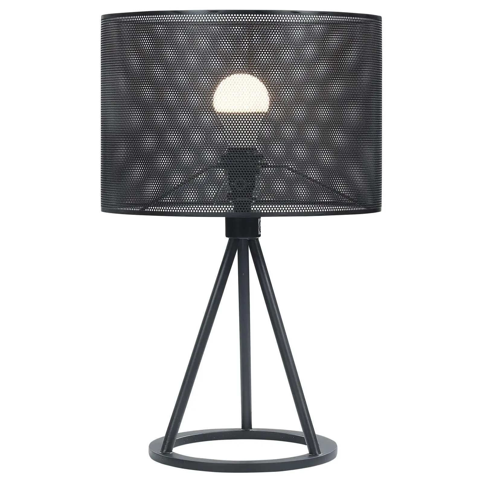 Coaster Furniture Chapin Black Metal Mesh Shade Table Lamp - 12.00