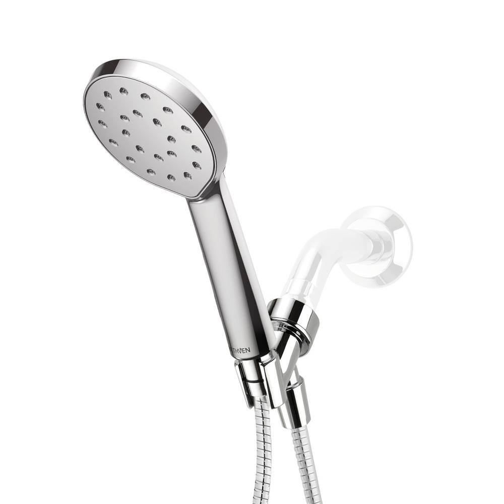 Methven Kiri 1-Spray 6 in. Single Wall Mount Handheld Shower Head in Chrome KRHSCPUS