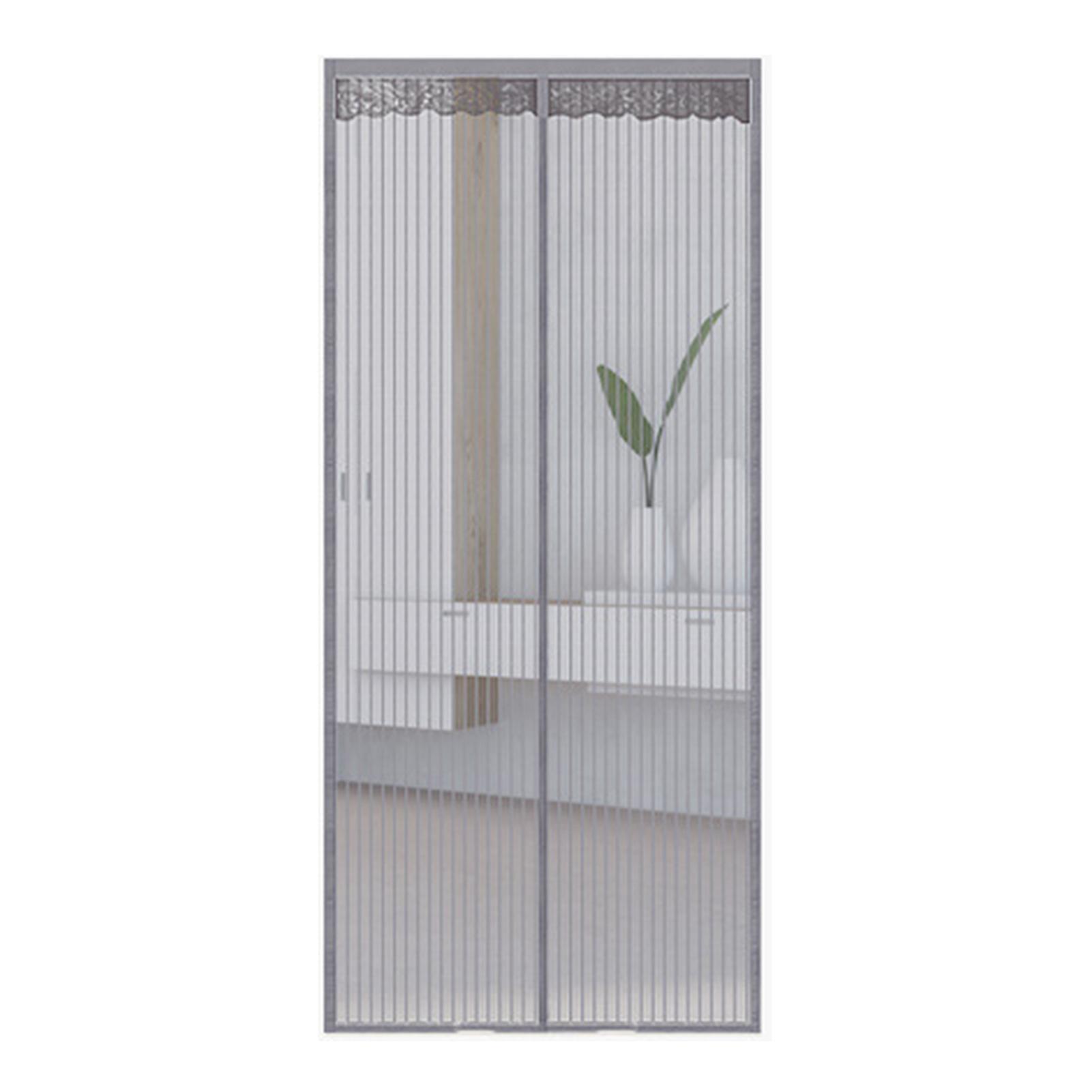 32 X 82 Inch Magnetic Door Screen Anti-mosquito Gauze Curtain  Summer Door Curtain Screen Punchless Mosquito Insect Net Translucent Vented Home Decora