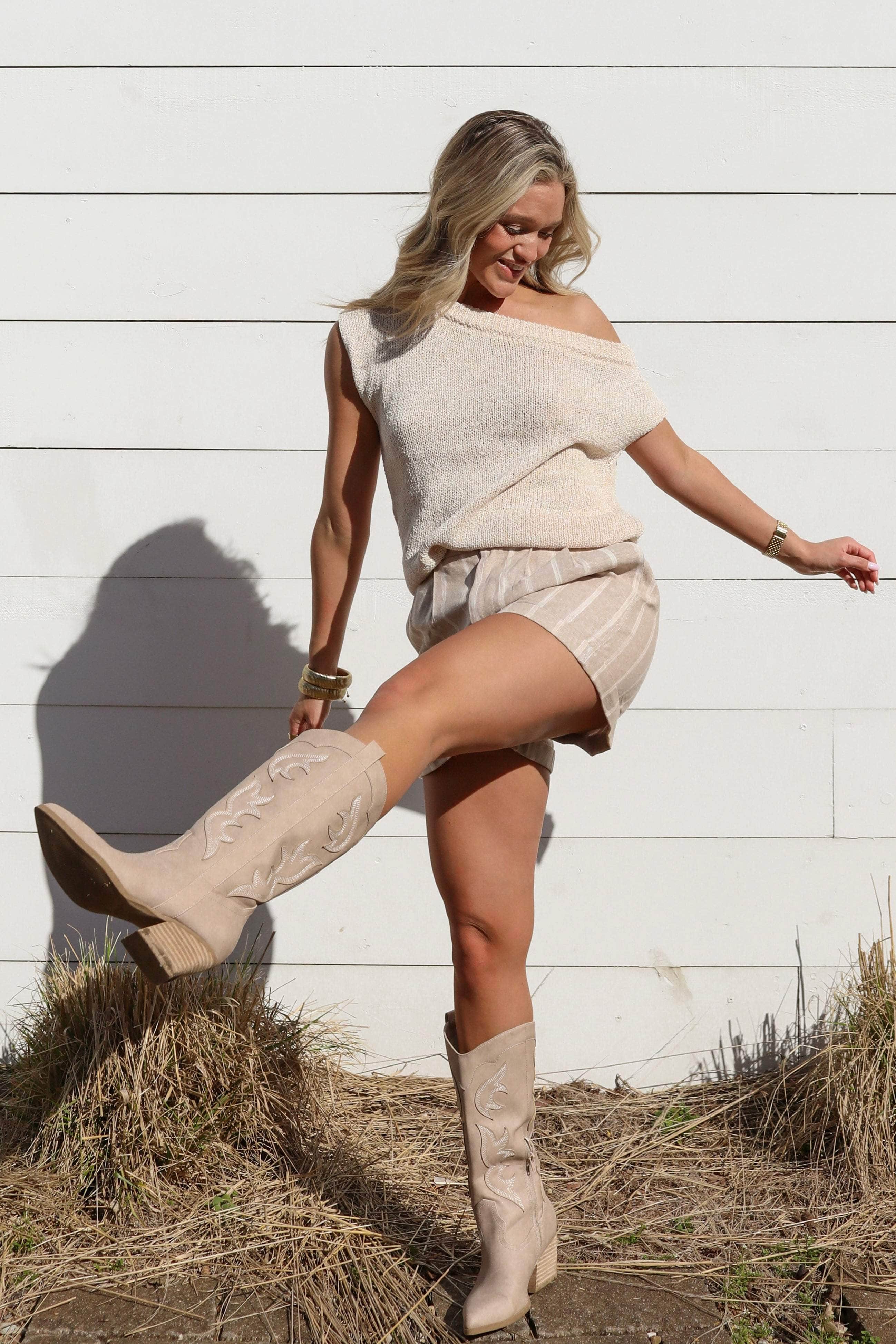 Sand Dune Knit Top