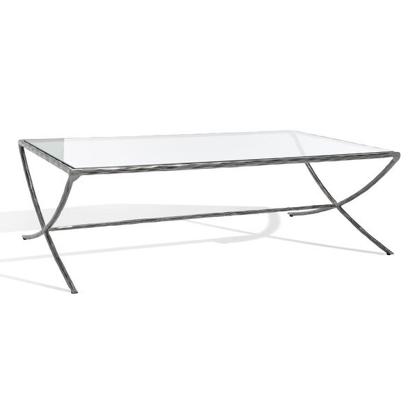 SAFAVIEH Couture Debbie Rectangle Metal Coffee Table - 48 in. W x 28 in. D x 15 in. H