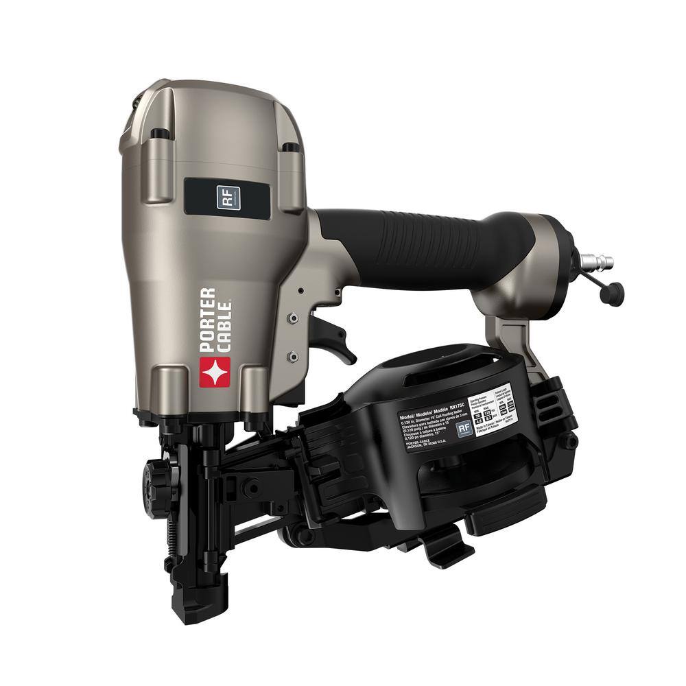 Porter-Cable Pneumatic 15-Degree Coil Roofing Nailer RN175C