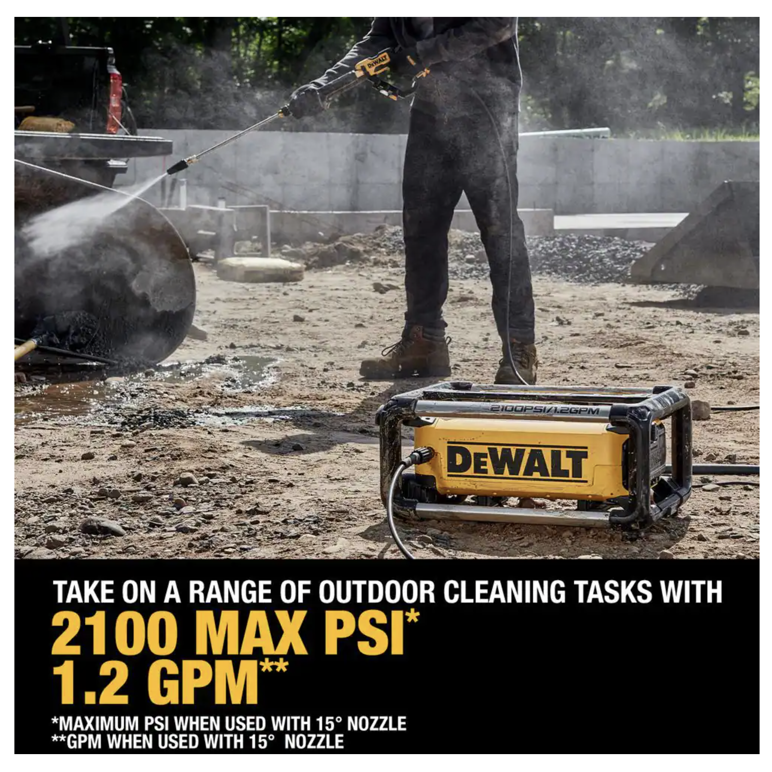 Dewalt 2100 PSI 1.2 GPM Cold Water Electric Pressure Washer (DWPW2100)