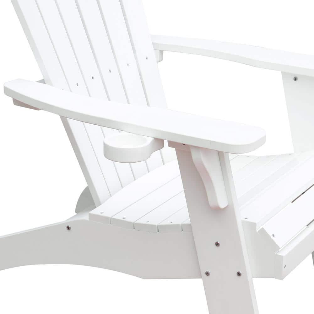 Trustmade Polystyrene Composite Adirondack Chair  White