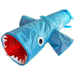 R2P Pet Mad Cat Jumpin' Jaws Shark Tunnel 38 Cat Toy